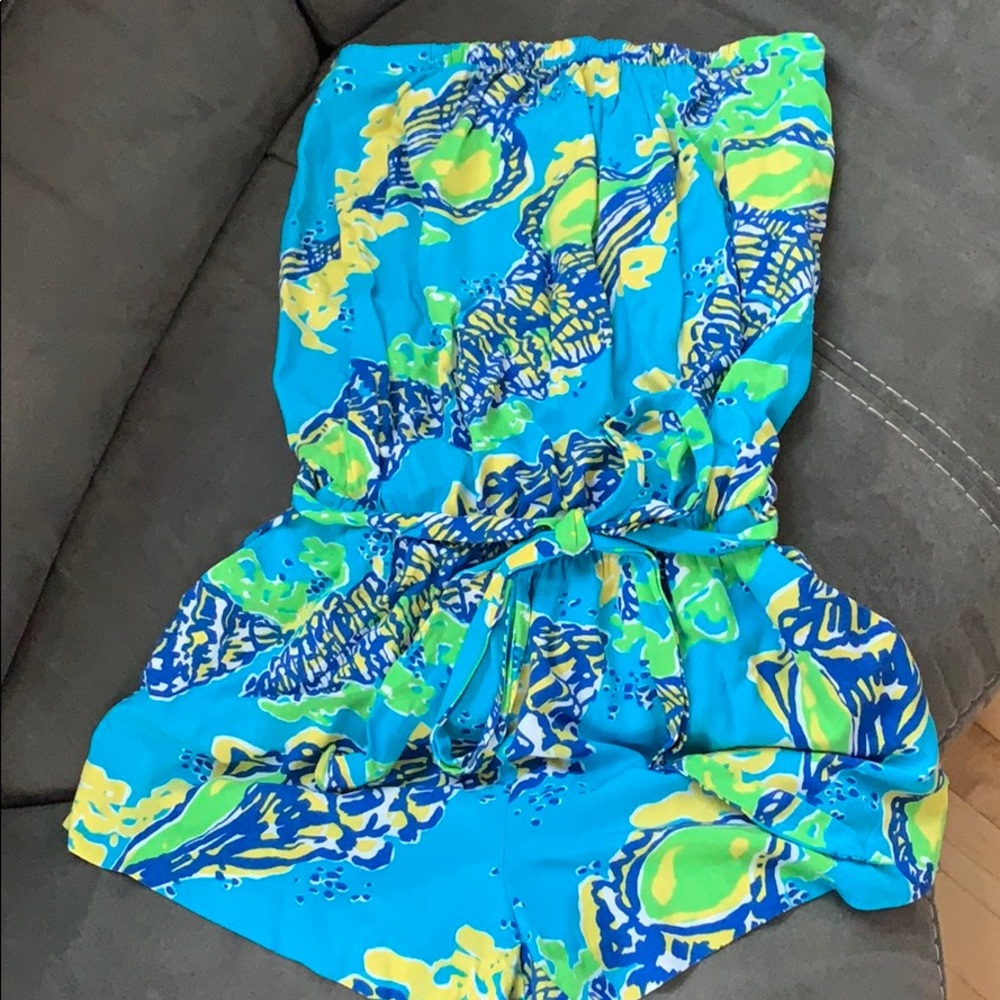 EUC Lilly Pulitzer strapless romper